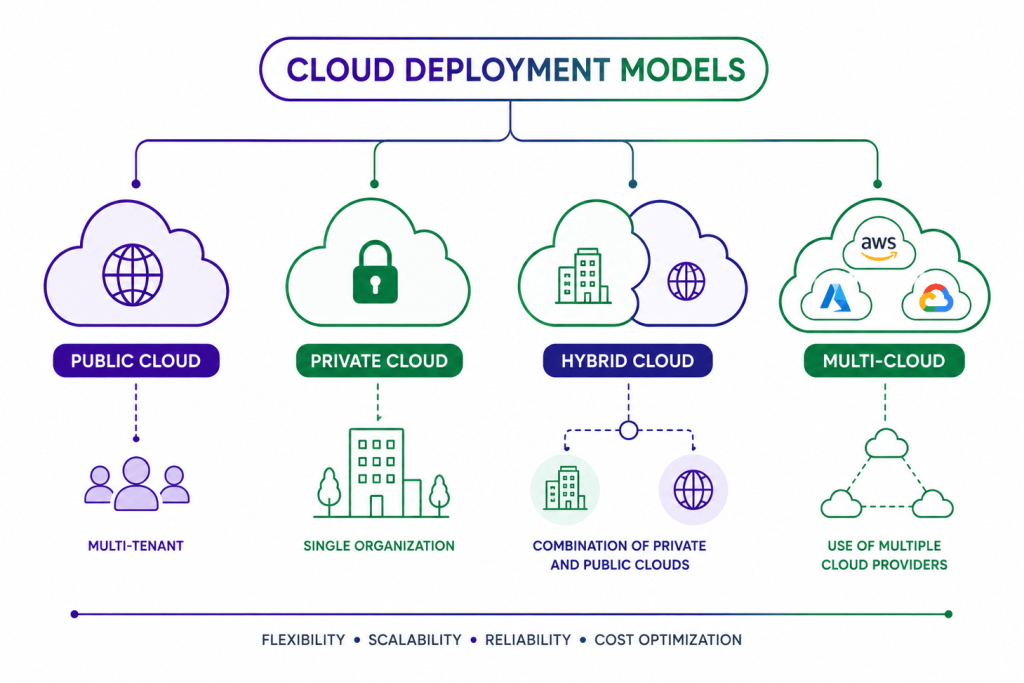 Cloud Deployment Models Explained: Public, Private, Hybrid & Multi-Cloud