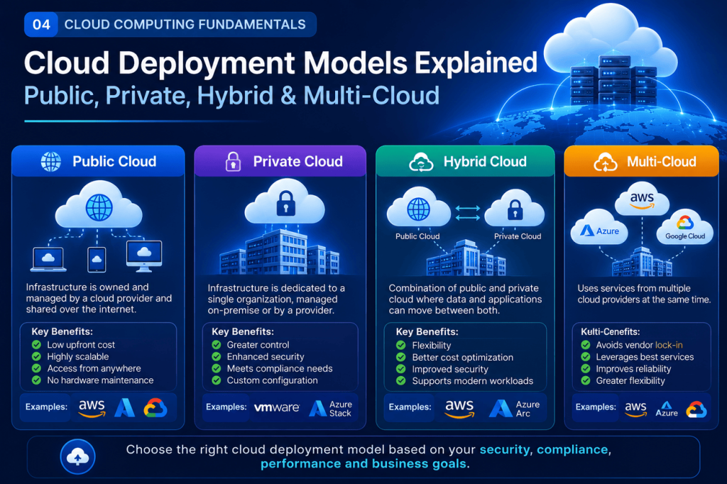 Cloud Deployment Models Explained: Public, Private, Hybrid & Multi-Cloud