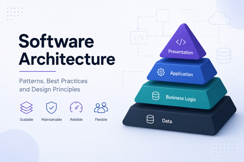 Software Architecture Patterns including Monolithic, MVC, Microservices, Layered, Event-Driven, Client-Server and Serverless Architecture
